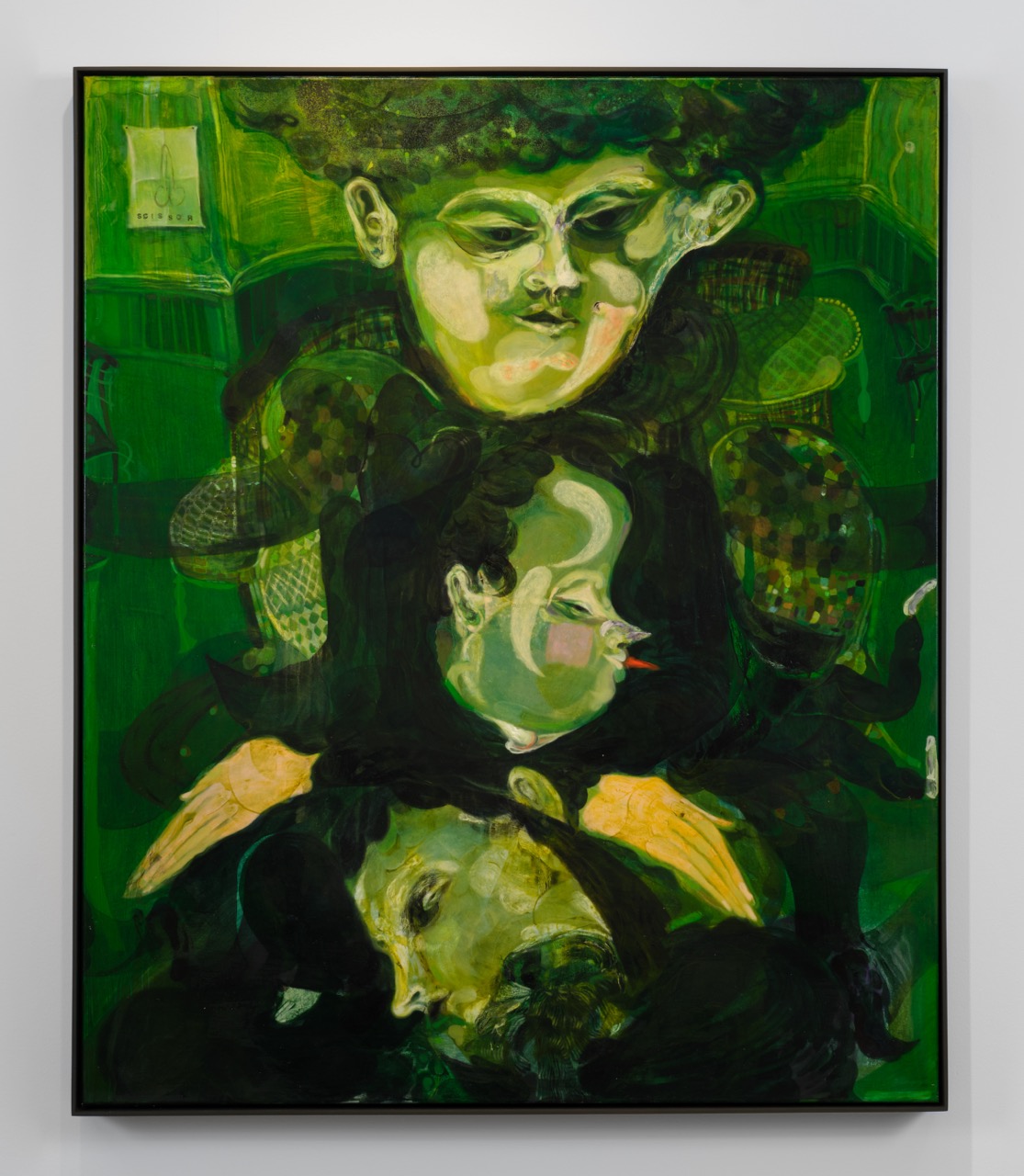 Guglielmo Castelli, <i>Scissor</i>, 2023. Oil on canvas, 47 1/4 x 39 3/8 in (120 x 100 cm)